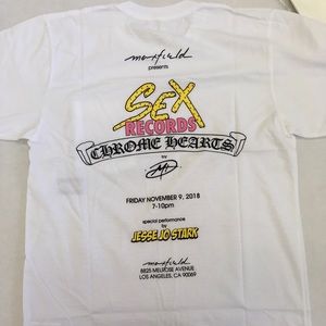 Chrome Hearts, Sex Records, T-Shirt, Medium